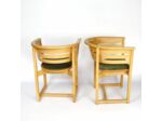 Paire de fauteuils en bois courbé "SWEDESE"