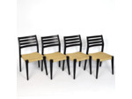 Chaises scandinaves bois et cordes