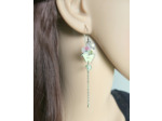 Boucles d'oreilles "PILOU" blanche