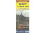 EUROPE RAILWAY AND ROAD TRAVEL 1:3 350 000