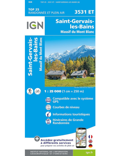 3531ET SAINT GERVAIS LES BAINS MASSIF DU MONT BLANC