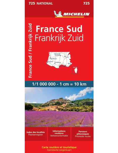 CARTE NATIONALE FRANCE SUD / FRANKRIJK ZUID