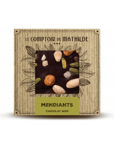 Tablette Mendiants - Chocolat noir