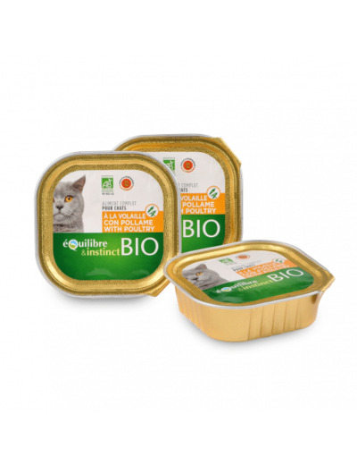 P?t?e Bio ? la volaille pour chat 100g