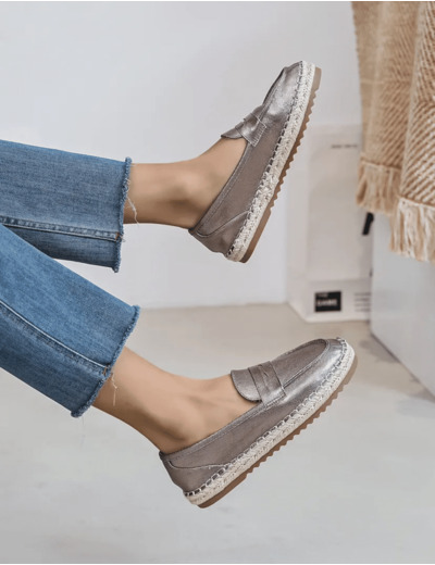 Mocassins espadrilles Taupe - Cindy - Findlay