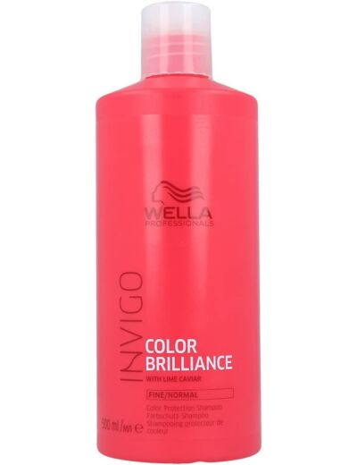 Wella Professionals Invigo Color Brilliance Color Protection Shampooing Fine/Normal 250 ml 500 ml (Lot de 1)