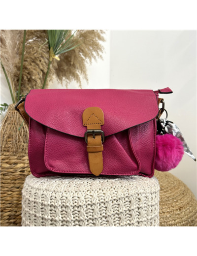 P521- Sac Flora and Co (fuchsia)