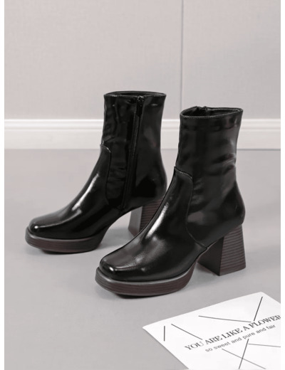 Bottines Talons Carré Black  - Mailys - Findlay