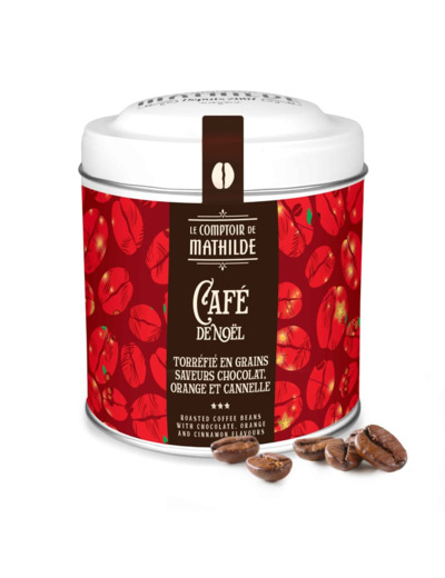 Café Torréfié en Grains Saveur Chocolat, Orange et Cannelle 125G Réf : CAFES0001