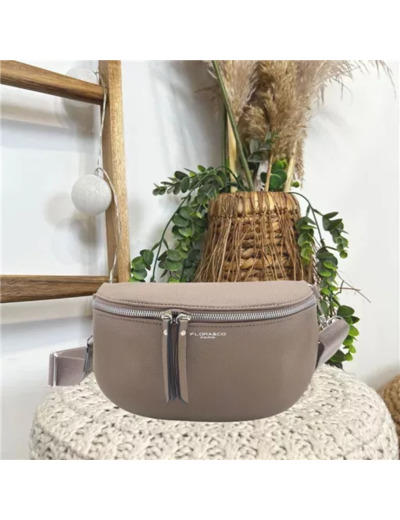 P460- Sac Banane Flora&Co (taupe)