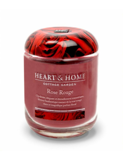 BOUGIE JARRE ROSE ROUGE