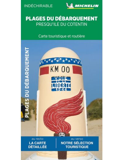 CARTES ROUTIERES ET TOURISTIQU - CARTE PLAGES DU DEBARQUEMENT - PRESQU'ILE DU COTENTIN