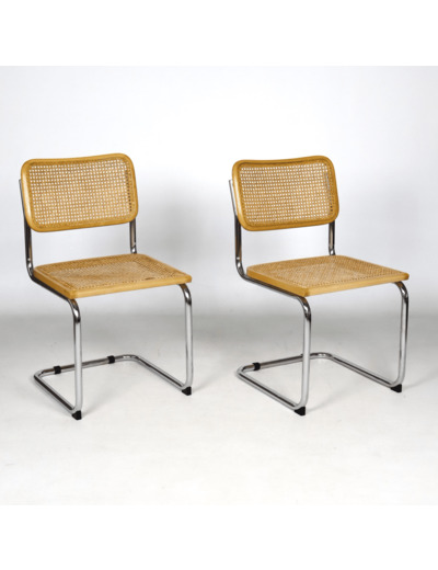 Paire de Chaises B32 de Marcel Breuer