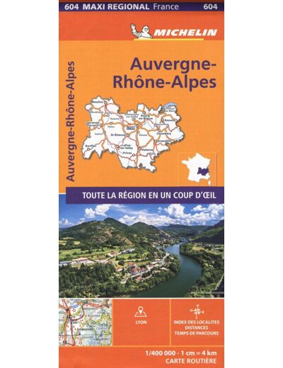 CARTE REGIONALE MAXI - AUVERGNE-RHONE-ALPES