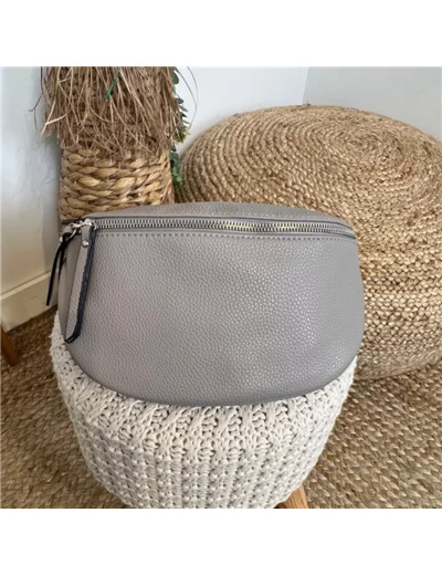 P476- Sac Banane Flora&Co (gris)