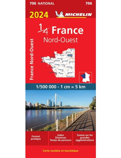 CARTE NATIONALE FRANCE NORD-OUEST 2024