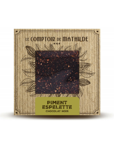 Tablette Piment d’Espelette - Chocolat noir