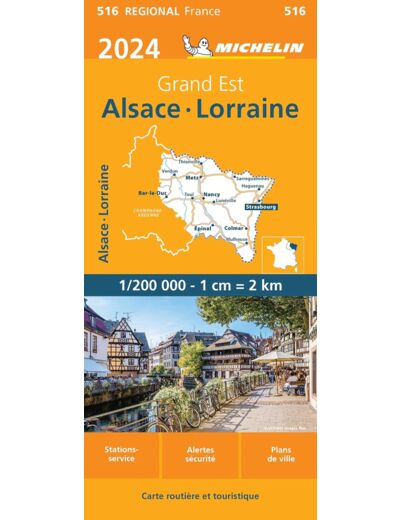 CARTE REGIONALE ALSACE, LORRAINE 2024