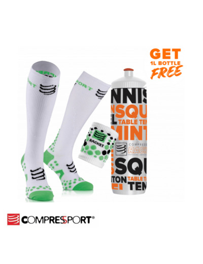 COMPRESSPORT PACK PERF & DETOX FULL SOCKS White