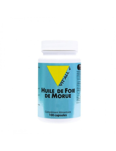 Vitall+ - Huile de foie de morue - 100 capsules