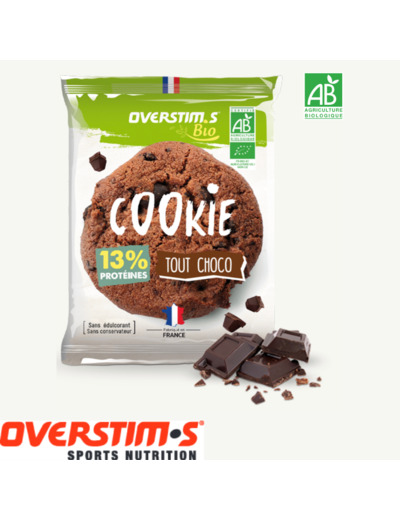 OVERSTIM.S COOKIE PROTÉINÉ BIO Tout Choco