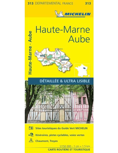 CARTE DEPARTEMENTALE AUBE, HAUTE-MARNE