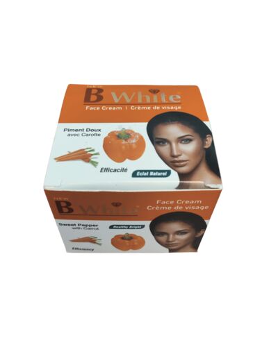 Crème de visage B White - Piment doux avec carotte