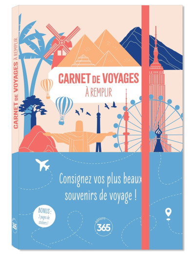 CARNET DE VOYAGES A REMPLIR, JOURNAL DE BORD POUR VOYAGEURS