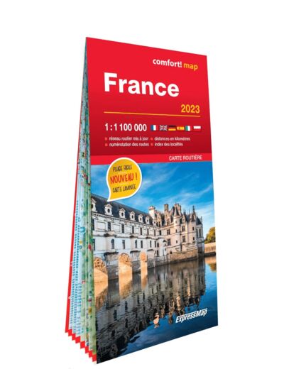 FRANCE 2023 1/1M100 (CARTE FORMAT GRAND LAMINEE)