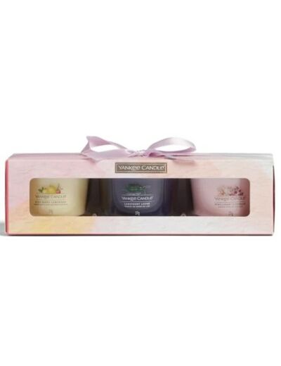 Coffret cadeau Printemps - 3 VOTIVES EN VERRE SIGNATURE