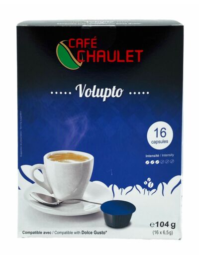 Capsules  Chaulet compatibles Dolce Gusto® Volupto