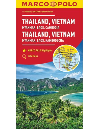 THAILANDE, VIET-NAM, BIRMANIE, LAOS, CAMBODGE 1 : 2 MIO