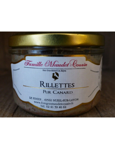 Rillettes pur canard Médaille d'or Paris 2015 (190g)