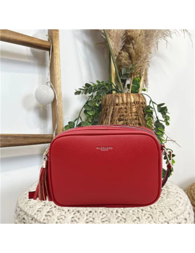 P500- Sac Flora & Co 2 Zips (rouge)