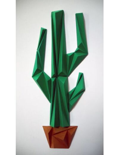Cactus en 3D - 28x8cm