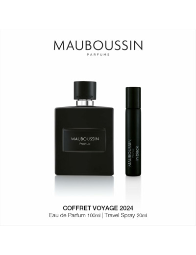 Coffret Voyage Pour Lui In Black - Eau de Parfum 100ml + 20ml