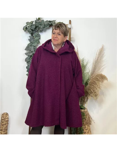 K774- Manteau Bouclette (Gt) 🇮🇹 (violet)