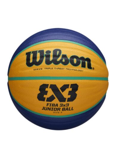 BALLON WILSON FIBA 3X3 JUNIOR T5 YELLOW BLUE