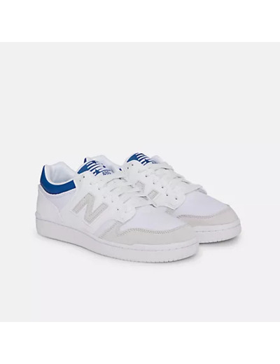 New Balance BB480 Leather Mesh Blanc Bleu