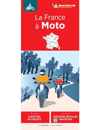 CARTE NATIONALE LA FRANCE A MOTO