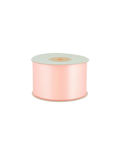 Ruban satin rose tendre 123 largeur 50 mm