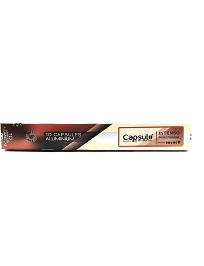 Capsules x 10 aluminium Intenso - Capsulo