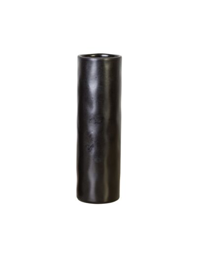 Vase cylindrique 30 cm Sable noir