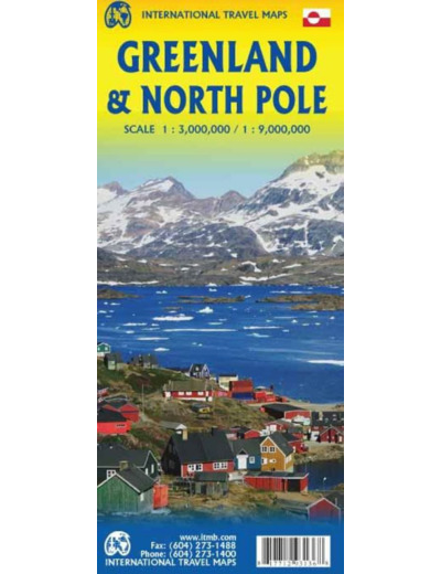 GREENLAND AND NORTH POLE 5TH ED 1:3'000'000