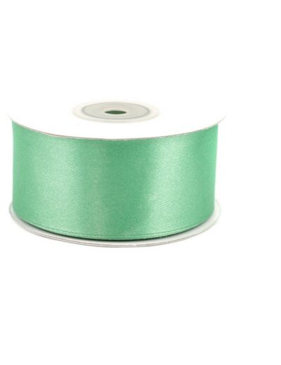 Ruban satin 38 mm de large bobine de 25 m vert pommade