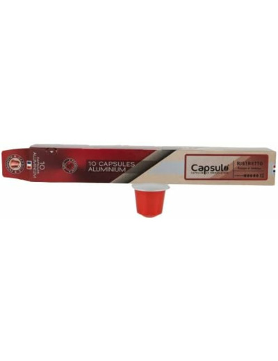 Capsules ristretto x10 aluminium - Capsulo