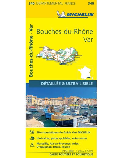 CARTE DEPARTEMENTALE BOUCHES-DU-RHONE, VAR