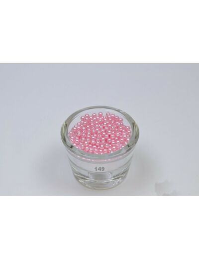Sachet de 200 petites perles en plastique 4 mm de diametre vieux rose 149