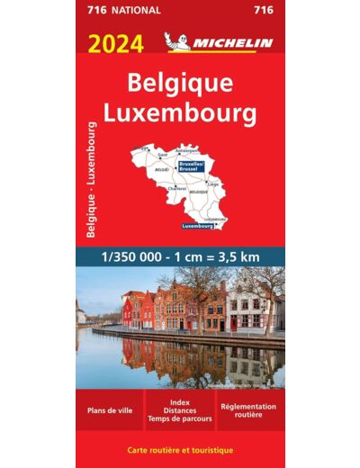 CARTE NATIONALE BELGIQUE, LUXEMBOURG 2024