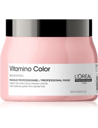 Masque vitamino color pour cheveux colorés, série expert